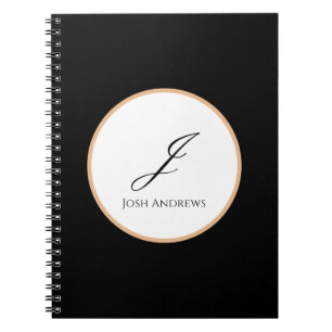 Weiße, goldene und schwarze personalisierte Anfang Notizblock