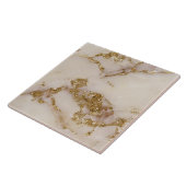 Weiße Goldmarmor-Glitterfliese ID1171b Fliese (Seite)
