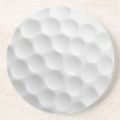 Weiße Golfball-Dimples-Design Getränkeuntersetzer (Vorne)