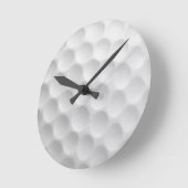 Weiße Golfball-Dimples-Design Runde Wanduhr (Winkel)