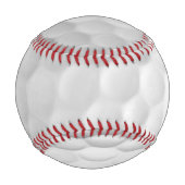 Weiße Golfball-Textur mit Grübchen, benutzerdefini Baseball (Rückseite)