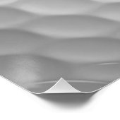 Weiße Golfball-Textur mit Grübchen, benutzerdefini Poster (Ecke)