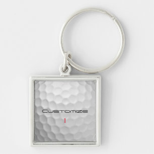 Weiße Golfball-Textur mit Grübchen, benutzerdefini Schlüsselanhänger
