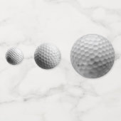 Weiße Golfbälle Konfetti (Vorderseiten)