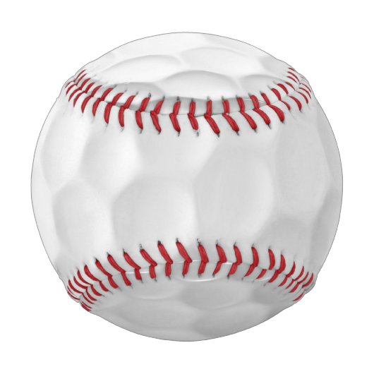 Weiße golfballstruktur mit dimpeln baseball (Vorderseite)
