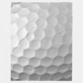 Weiße golfballstruktur mit dimpeln fleecedecke (Vorderseite)