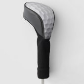Weiße golfballstruktur mit dimpeln golf headcover (angewinkelt)