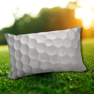 Weiße golfballstruktur mit dimpeln lendenkissen