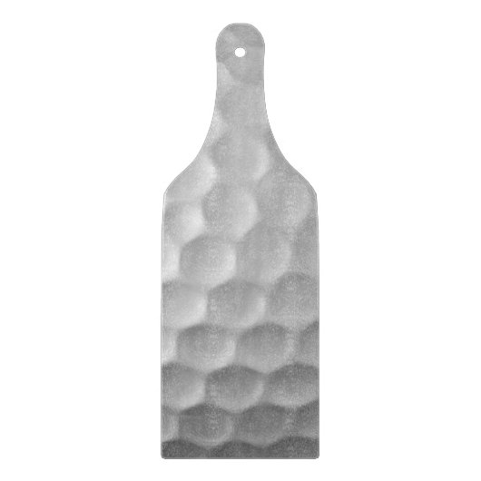 Weiße golfballstruktur mit dimpeln schneidebrett (Vorderseite)