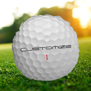 Weiße golfkugel mit struktur und individuellem nam rundes kissen