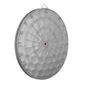 Weiße golfkugelförmige Textur mit Dellen Dartscheibe (Vorderseite Links)
