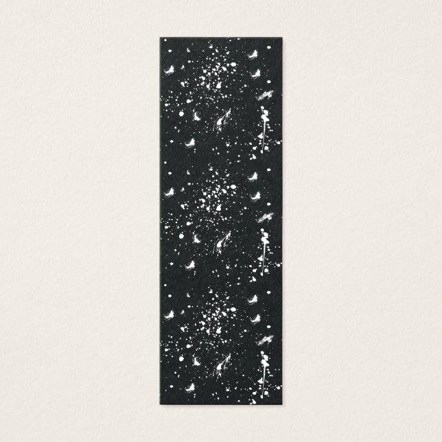 Weiße Grafik mit Farbspritzer-Fleck in Weiß (Vorderseite)