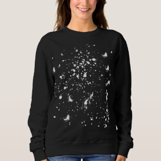 Weiße Grafik mit Farbspritzer-Fleck in Weiß Sweatshirt