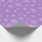 Weiße grafische Pony. Geschenkpapier (Ecke)