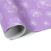 Weiße grafische Pony. Geschenkpapier (Rolleneckpunkt)