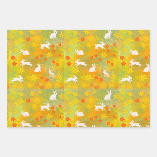 weiße Gräser auf einer Wiese Geschenkpapier Set (Vorderseite)