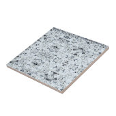 Weiße, grau-geometrische Keramik Fliese (Seite)