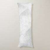 Weiße/graue minimale geometrische Textur Seitenschläferkissen (Vorderseite Vertikal)