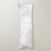 Weiße/graue minimale geometrische Textur Seitenschläferkissen (Rückseite (Vertikal))