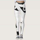 Weiße graue Mumie vergewaltigt halloween Leggings (Vorderseite)