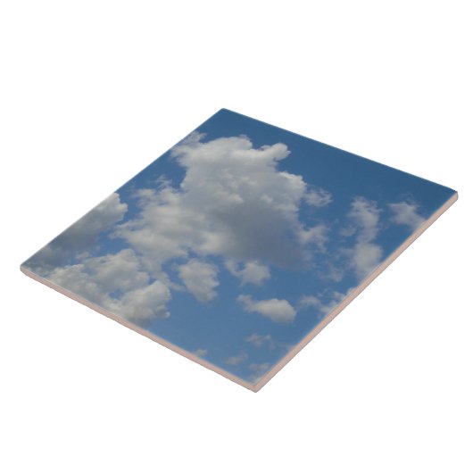 Weiße/graue Wolken und Blauer Himmel Foto Tile Fliese (Seite)