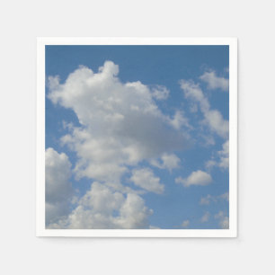 Weiße/graue Wolken und blauer Himmel Napkin Serviette
