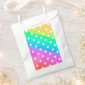 Weiße Greiftasche/Regenbogen und Polka-Punkte Geschenktütchen (Ausgeschnitten)