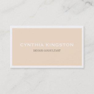 Weiße Grenze einfach elegant, matt, rosa beruflich Visitenkarte