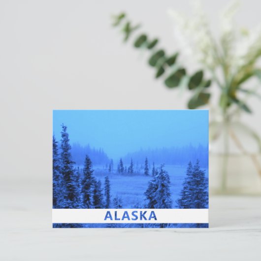Weiße Grenze für Ihr Foto in Alaskan Postkarte (Stehend Vorderseite)