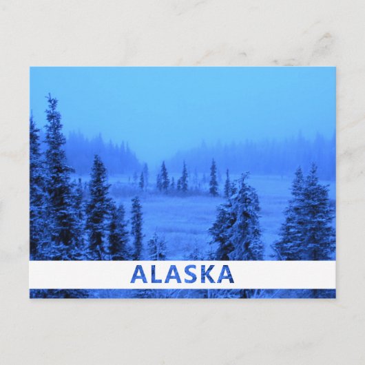 Weiße Grenze für Ihr Foto in Alaskan Postkarte (Vorderseite)