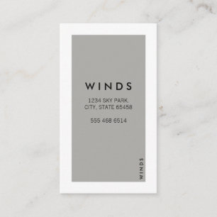 Weiße Grenze (grau) Visitenkarte