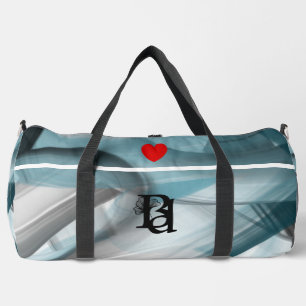 Weiße große Gymtasche Trend Abstract Blauer Ozean Duffle Bag
