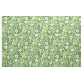 Weiße grüne Rose Blume Stoff (Fat Quarter (45,7 x 55,9 cm))