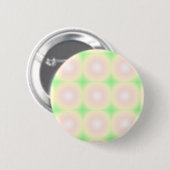 Weiße grüne Rose Weißes 3D-Lichtbogenmuster Button (Vorne & Hinten)