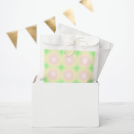 Weiße grüne Rose Weißes 3D-Lichtbogenmuster Geschenktütchen