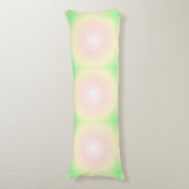 Weiße grüne Rose Weißes 3D-Lichtbogenmuster Seitenschläferkissen (Vorderseite Vertikal)