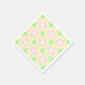 Weiße grüne Rose Weißes 3D-Lichtbogenmuster Serviette (Ecke)