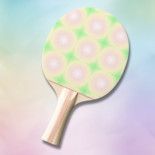 Weiße grüne Rose Weißes 3D-Lichtbogenmuster Tischtennis Schläger