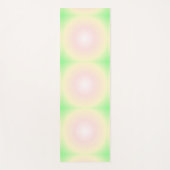 Weiße grüne Rose Weißes 3D-Lichtbogenmuster Yogamatte (Vorderseite)