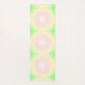 Weiße grüne Rose Weißes 3D-Lichtbogenmuster Yogamatte (Rückseite)