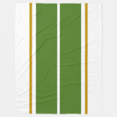 Weiße, grüne Streifen mit zwei Wald auf Weiß Fleecedecke (Vorderseite)