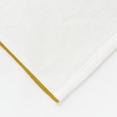 Weiße, grüne Streifen mit zwei Wald auf Weiß Fleecedecke (Ecke)