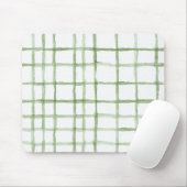 Weiße Grüne Streifen Mousepad (Mit Mouse)