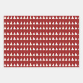 Weiße, grüne und blaue Weihnachtsbaumen Geschenkpapier Set (Vorderseite)