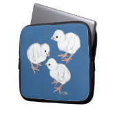 Weiße Guinea Laptopschutzhülle (Vorderseite Links)