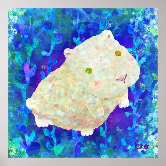 Weiße Guinea Poster (Vorne)