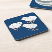 Weiße Guinea Untersetzer (Linke Seite)