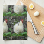 Weiße Hähnchen Küchentuch (Viertel Falte)