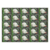 Weiße Hähnchen Tischdecke (Vorderseite (Horizontal))