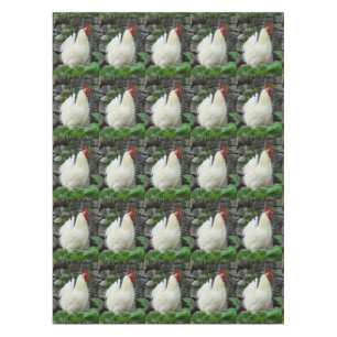 Weiße Hähnchen Tischdecke